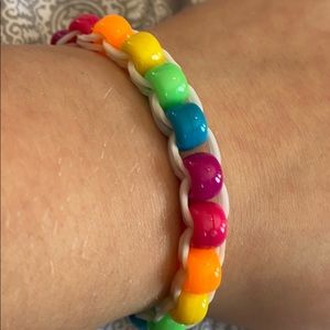 Loom rainbow beaded bracelet DOESN’T COME W/BOX